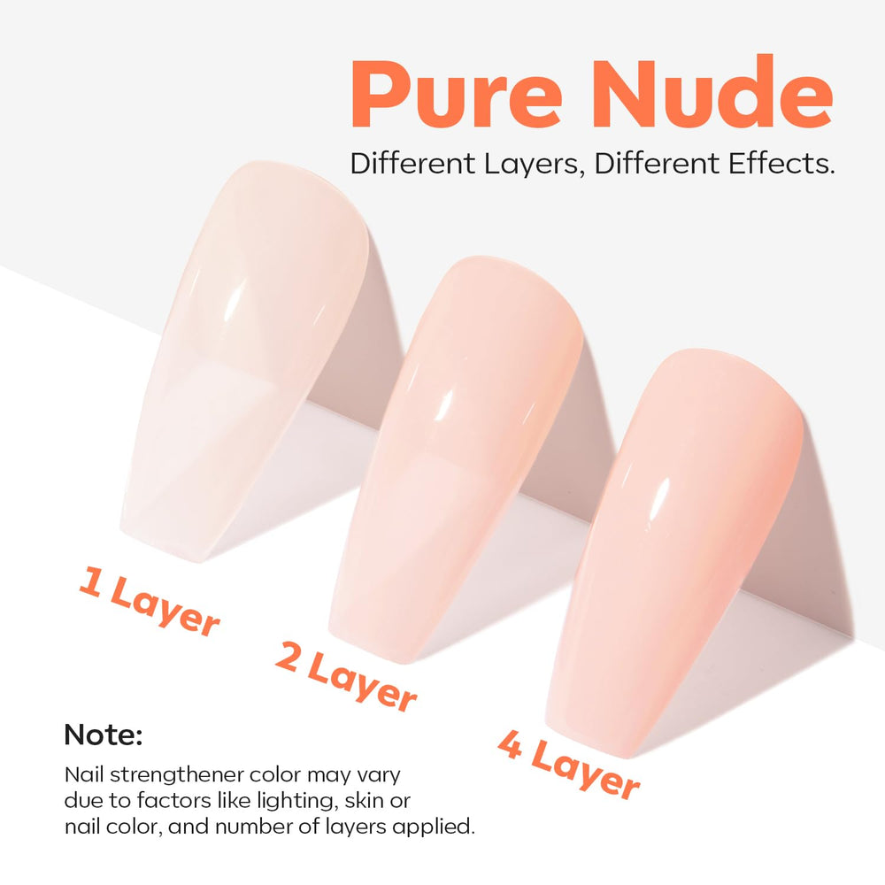 modelones applied on short nails demonstrating smooth coverage