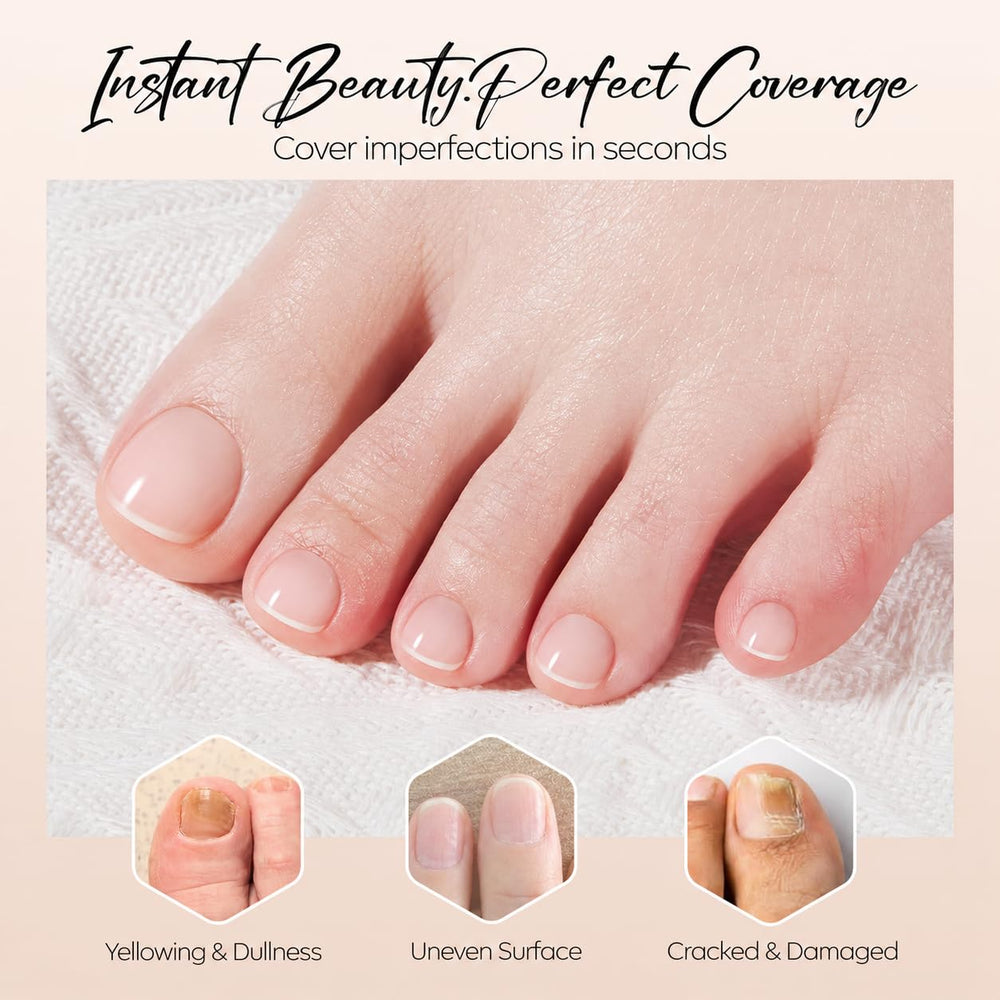 modelones before and after nail comparison demonstrating visible improvement and shine