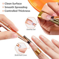 modelones close-up of nylon bristles for smooth gel application