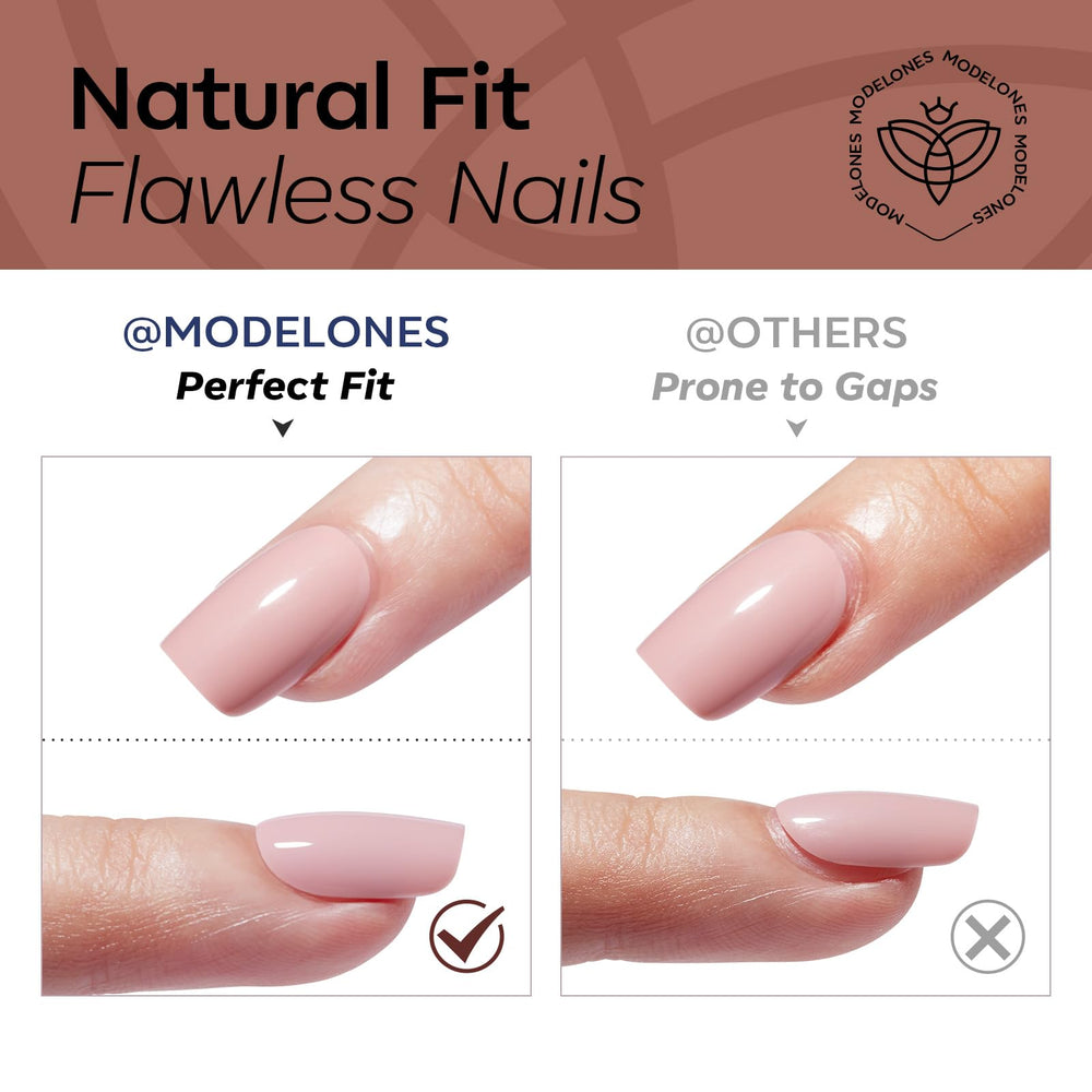 modelones adhesive tabs and glue shown for long-lasting or gentle wear benefit choice