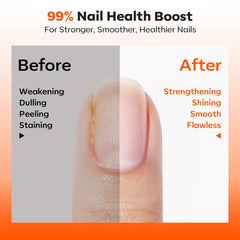 modelones brush applying strengthener on nail delivering smooth even coverage