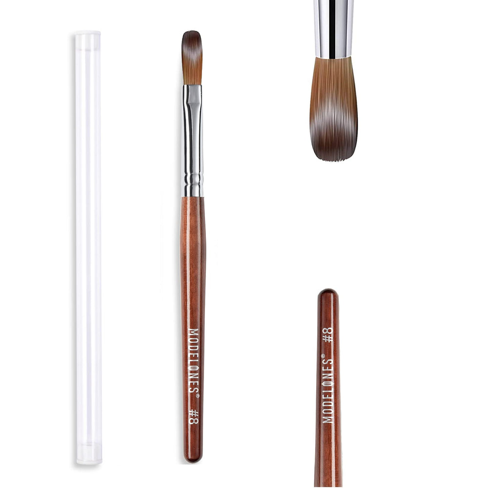 MODELONES brush front view showing shape and balance for precise control