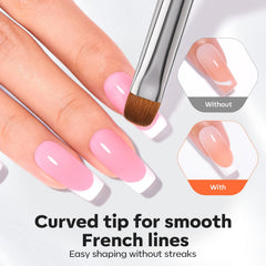 modelones brush cleaning sidewall in-use for precise cuticle cleanup benefit