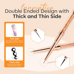 modelones brush painting detailed floral nail art for precise control