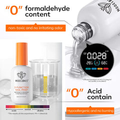 modelones label and cap detail showing acid-free HEMA-free claim