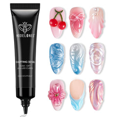 modelones clear 3d gel front tube showing brand and packaging benefit