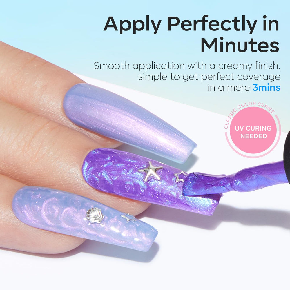 modelones close-up of brush and color window for precise, fuss-free application benefit