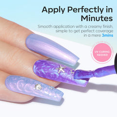 modelones close-up of brush and color window for precise, fuss-free application benefit