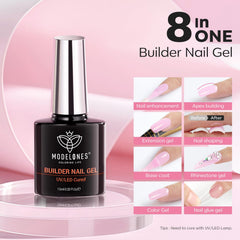 modelones gel texture close-up highlighting self-leveling and shine
