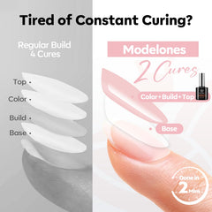 modelones brush and gel texture close-up for smooth self-leveling