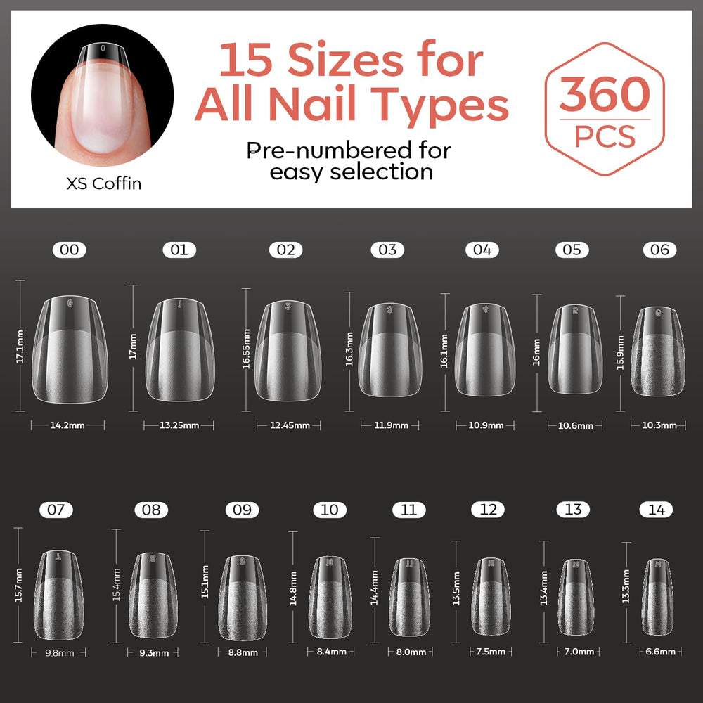 modelones arranged contents showing 360 pieces for salon or home use