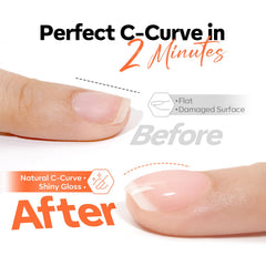 modelones fully cured nails with glossy jelly finish highlighting no-top-coat convenience