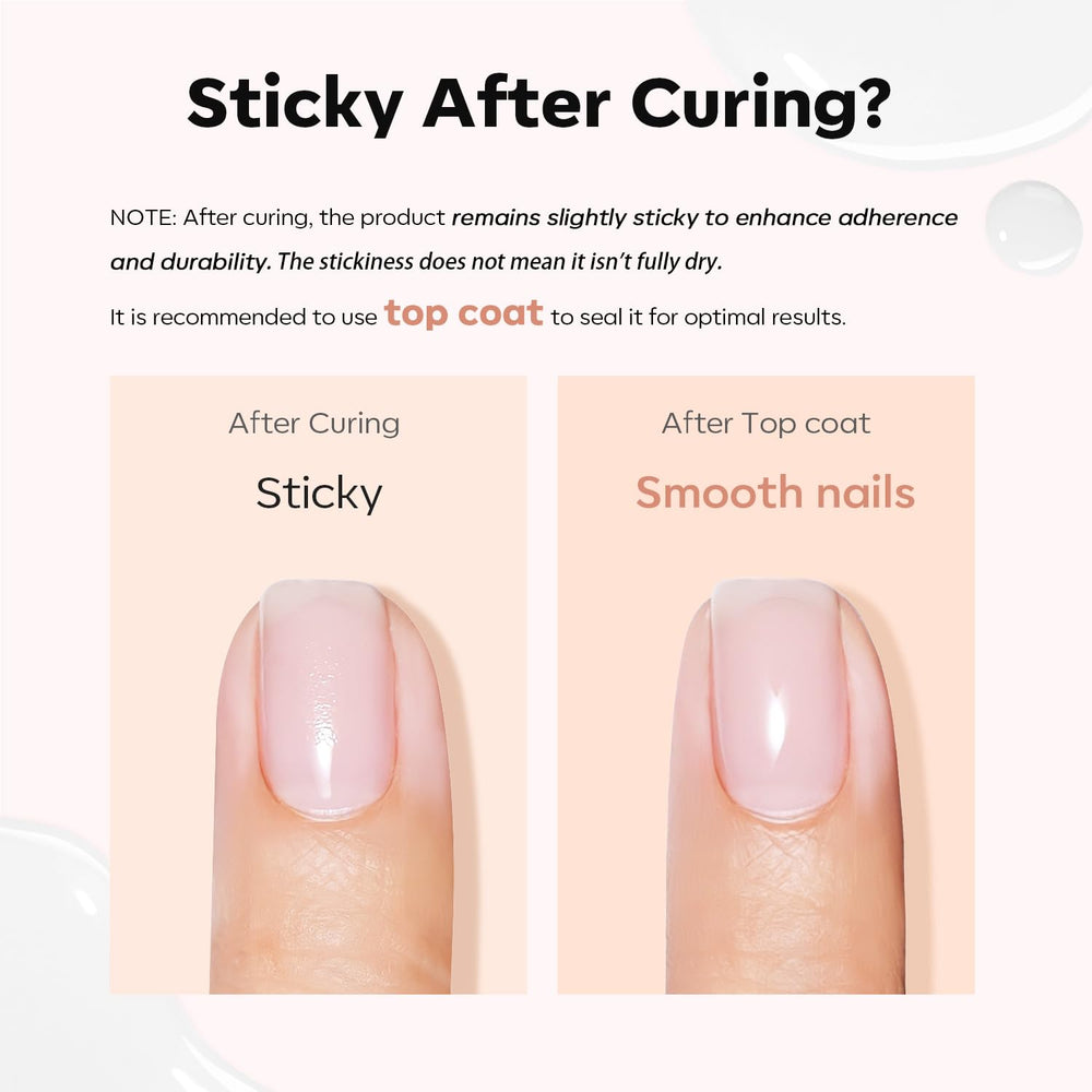 modelones cured nail apex closeup shows strong structure and natural shine