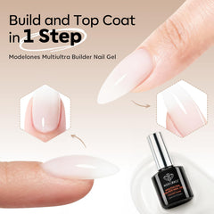 modelones sculpted C-curve nail demonstrating glossy durability