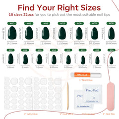 modelones layout of 16 sizes displaying selection variety for better fit on each finger
