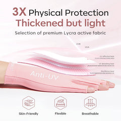 modelones fingertip-open design being used for precise nail painting
