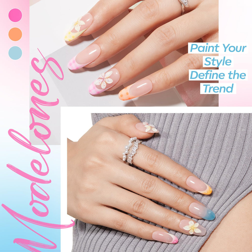 modelones flower stickers closeup ready-to-apply decals for instant decoration