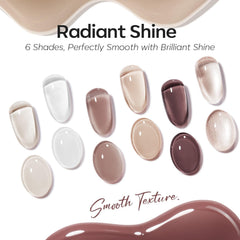 modelones four nude shades arranged to show how they layer for custom tones