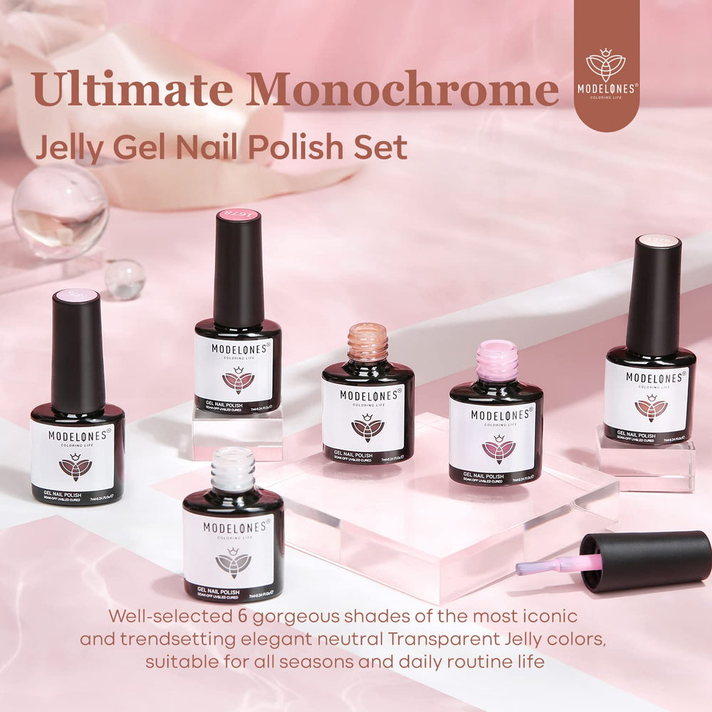 modelones French-style manicure on hand showing glossy salon finish benefit