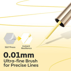 modelones French tip demo on nail tip showing crisp yellow edge benefit salon-quality finish