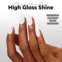 modelones used to create soft French tip demonstrating natural-looking white finish