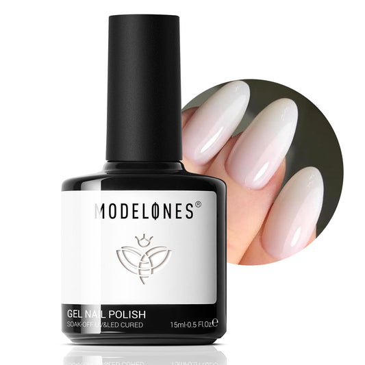 modelones front bottle showing milky white color and clear branding for easy selection