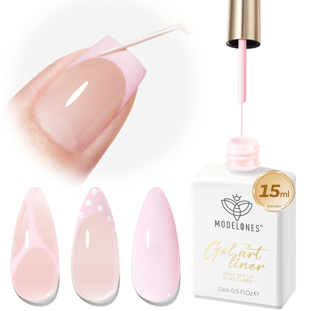 modelones front bottle showing light baby blush color and easy application