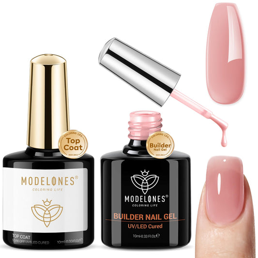 modelones front duo packaging showing builder and top coat, highlights value