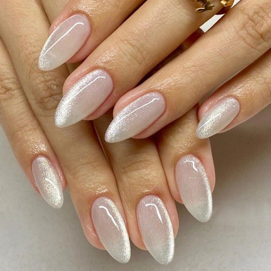 modelones front packaging showing almond cat eye nails and kit contents benefits polished look