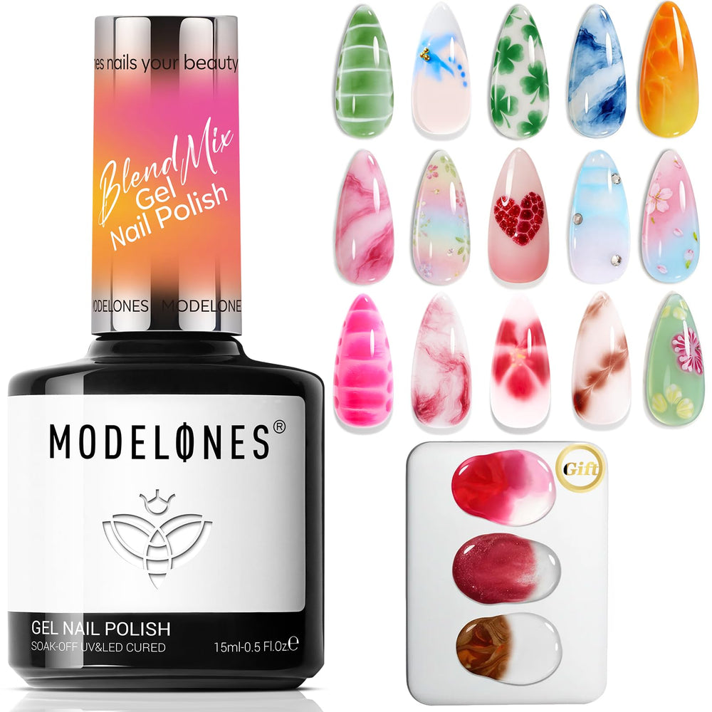 modelones front packaging showing the clear blooming gel bottle and label advantage