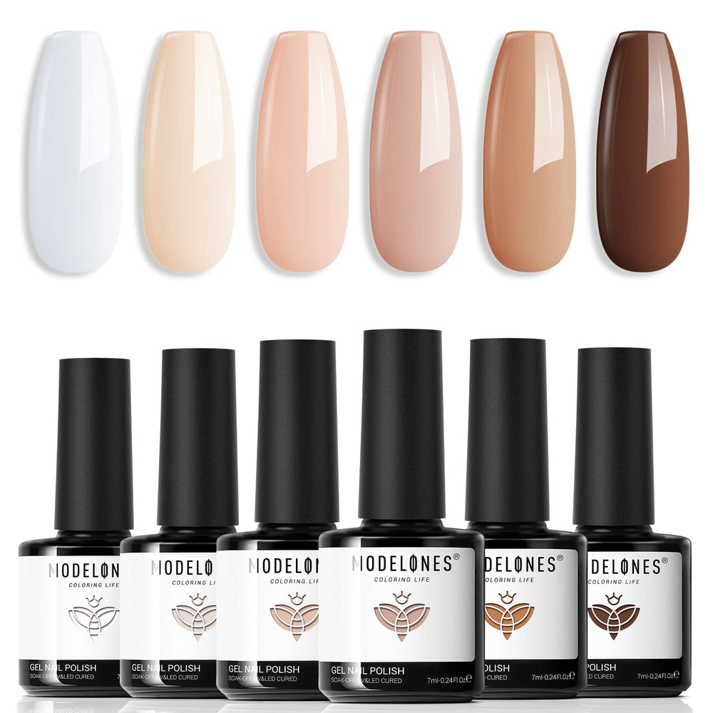 modelones front packaging showing six neutral colors for versatile looks