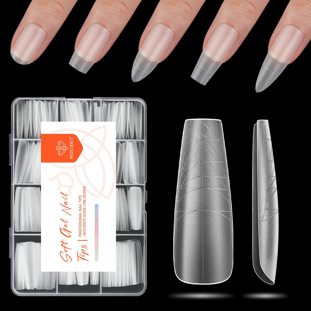 modelones front packaging showing matte coffin tips and quantity benefit