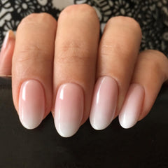 modelones front packaging showing pink ombre nails and included kit for easy application