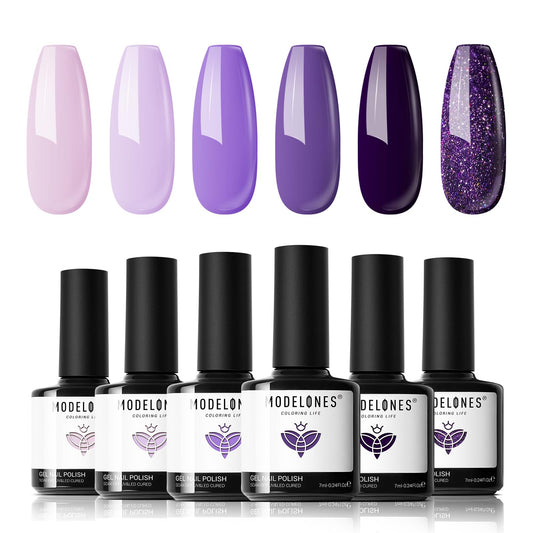 modelones front packaging purple gel set showing complete kit and gifting benefit