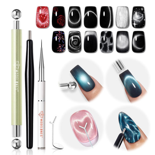 modelones front packaging showing full six-piece magnetic kit and benefits
