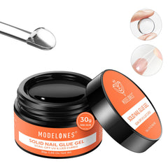 modelones front packaging showing 30g solid nail glue and benefits