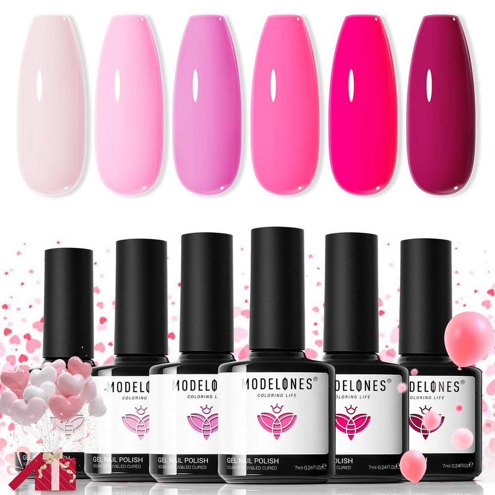 modelones front packaging showing six gel bottles and kit benefits