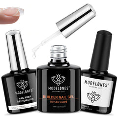 modelones front packaging showing trio kit for durable nail base