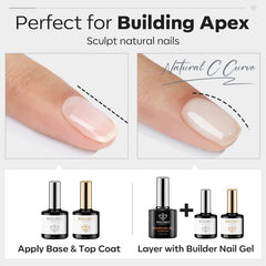modelones brush applying builder gel to nail demonstrating precise control