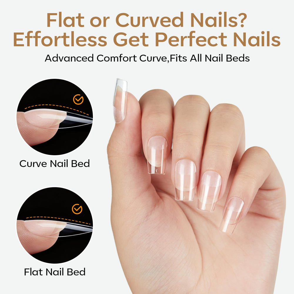 modelones gel overlay cured on tip demonstrating strong, smooth finish