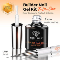 modelones gems adhered to cured gel, illustrating reliable decoration hold benefit