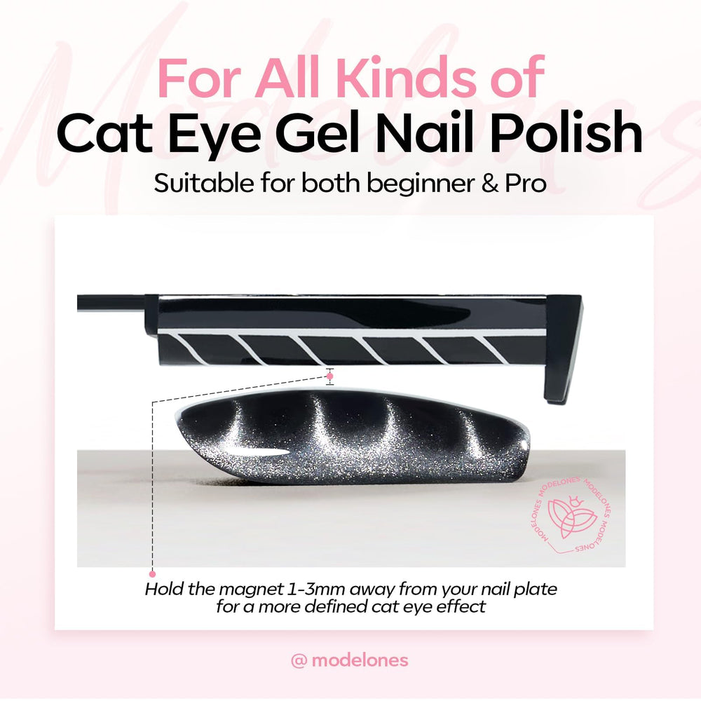 modelones glass bead head pulling polish into glossy swirl benefit shimmer