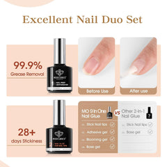 modelones glue gel texture on brush demonstrating smooth application