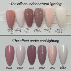 modelones hand wearing barely pink manicure showcasing natural finish