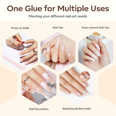 modelones hands wearing press-ons illustrating long-lasting, everyday wear