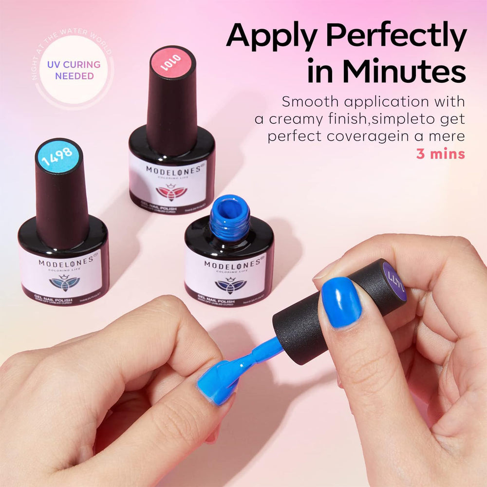 modelones in-hand scale comparison showing compact bottles and travel-friendly benefit