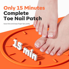 modelones toe tip applied during pedicure for comfortable wear