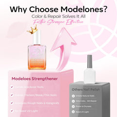 modelones ingredient label highlighting keratin and jojoba oil benefits