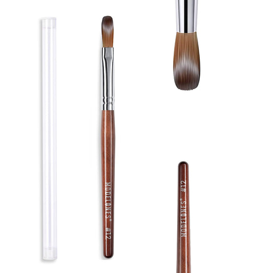 Modelones brush front view showing shape and balance for precise work