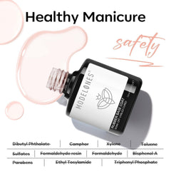 modelones label and ingredient highlight showcasing nano-plant resin and 11 toxin-free benefit safety